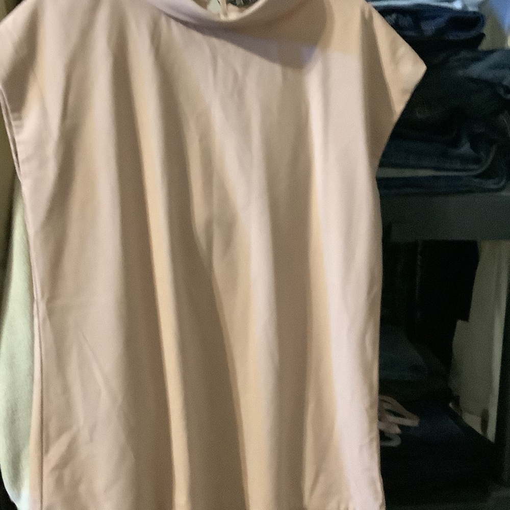 Zara beige sleeveless shift Dress